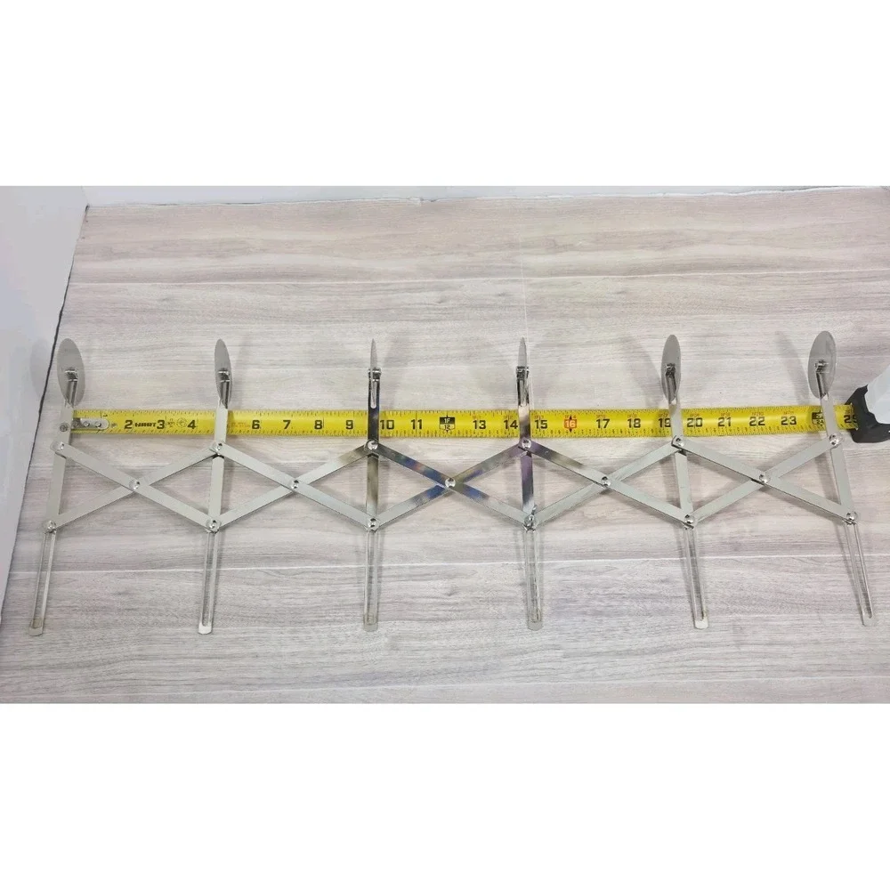 American Metalcraft Pastry Pasta Dough 6 Wheel Expanding Cutter 2